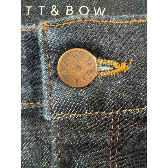 Mott and Bow Mom Grand Jeans Womens Size 31 High Rise Dark Wash Denim Stretch - Picture 5 of 12